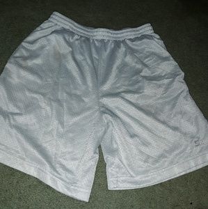 5STAR white basketball shorts